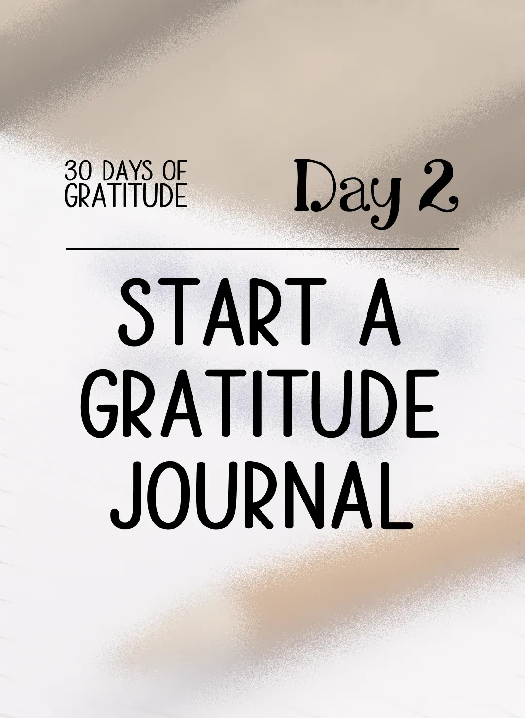 Start a Gratitude Journal