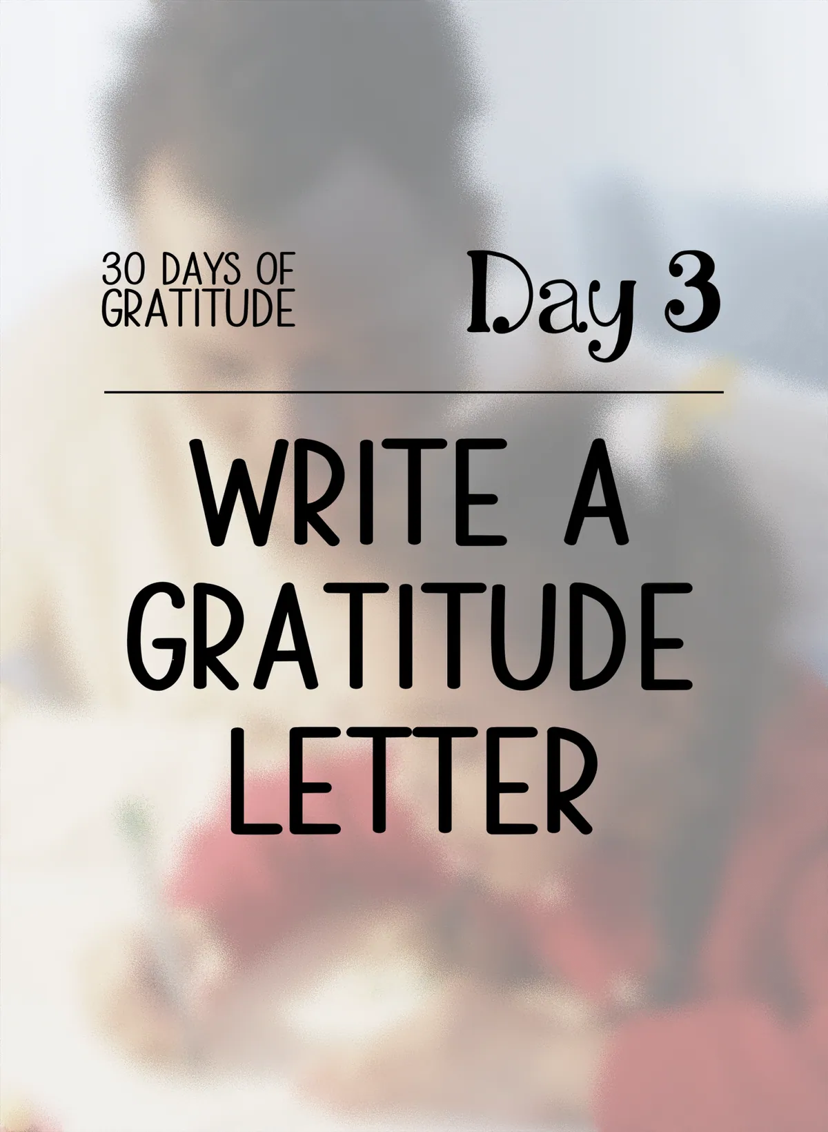 Write a Gratitude Letter