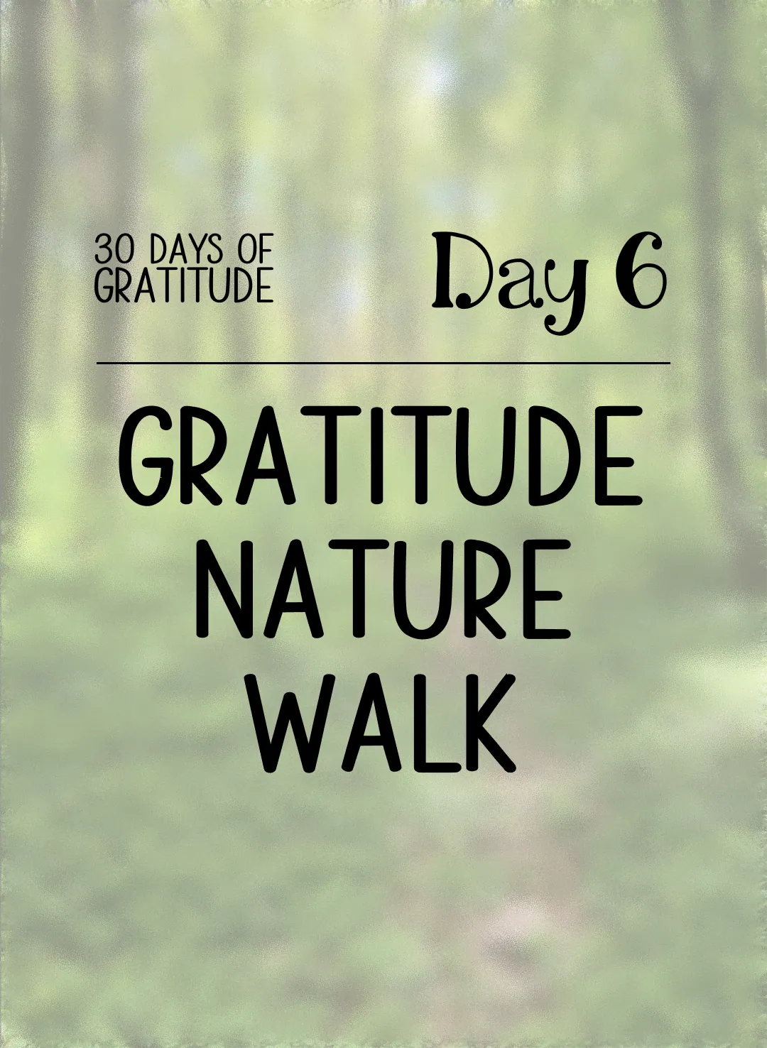Gratitude Nature Walk